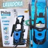 Lavadora de alta pressão Philco PLA3100 azul de 1.8kW com 144.79bar de pressão máxima
