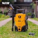 Lavadora de Alta Pressão Wap Eco Fit 2200 1500psi 1400W com Jato de Água Leque e Concentrado, Sistema Stop Total – Amarelo/Preta – 110V