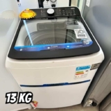 Lavadora de Roupas Midea 13kg Cesto Inox 13 Programas de Lavagem Branca Wave