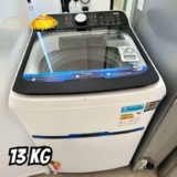 Lavadora de Roupas Midea 13kg Cesto Inox 13 Programas de Lavagem Branca Wave