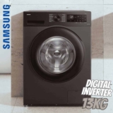 Lavadora Digital Inverter Samsung WW13CG Black 13kg