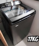 Lavadora Smart Samsung Digital Inverter WA17CG Black 17kg 127V WA17CG6746BVAZ