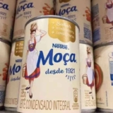 Leite Condensado Nestlé Integral Moça Lata 395g – 12 Unidades