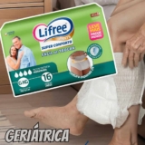 Lifree Fralda Geriátrica Tipo Calça Super Conforto G/Xg 16 Unidades