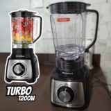 Liquidificador Turbo, Mondial, Preto/Inox, 1200W, 110V – L-1200 BI