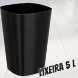 Lixeira Coza 10425 em Polipropileno 5 L – Preta