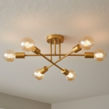 Lustre Luminária Teto Moderno Para Sala De Jantar 6 Lâmpadas