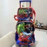 Luxcel Kit Mochila de Rodinhas Lancheira Luxcel Avengers Escolar Cor Azul
