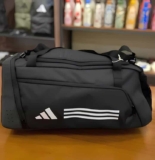 Mala Esportiva Unissex Duffel Três Listras Preta adidas