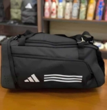 Mala Esportiva Unissex Duffel Três Listras Preta adidas