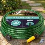 Mangueira Jardim 20m Metros Com Esguicho Trançada Reforçada Flexível 7/16 Anti Dobra Irrigação Quintal Poço Lavagem Durável Marqs Home