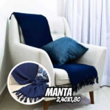 Manta Para Sofá Gigante Decorativa Protetora 2,40×1,80