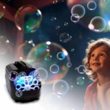 Máquina Brinquedo De Soprar Bolhas De Sabão Infantil Automática Portátil Mega Compras
