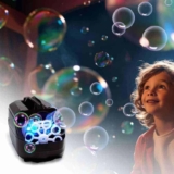 Máquina Brinquedo De Soprar Bolhas De Sabão Infantil Automática Portátil Mega Compras