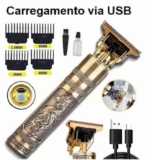 Máquina De Cortar Cabelo Barba Dragão Buda Profissional Aparador – amilly