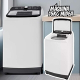 Máquina De Lavar 15kg midea wave agitator branca