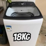 Máquina de lavar Brastemp BWF18AB 18kg branca carga superior eficiente resistente