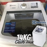 Máquina de Lavar Electrolux 14kg Branca Essential Care com Cesto Inox e Jet&Clean LED14 110V