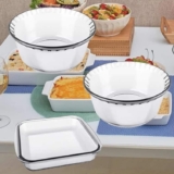 Marinex Clássica Suflê conjunto assadeiras 3 peças sem tampa cor transparente