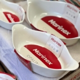 Marinex conjunto de assadeiras oval opaline 3 peças branco