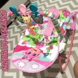 Maxibaby Cadeira de Descanso e Balanco Funtime, Cinto 3 Pontos, (Até 18 kgs), Multicolorida