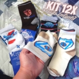 Meias Infantil Kit 12 Pares Masculino 0 a 10 anos