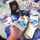 Meias Infantil Kit 12 Pares Masculino 0 a 10 anos