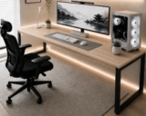 Mesa 150cm Industrial Madeira Para Escritório E Estudos