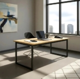 Mesa Escritório Industrial 150×60 Estrutura Ferro Reforçado Home Office