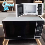 Micro-ondas 20l Branco Porta Preta Minuto Fácil Midea