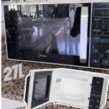 Micro-ondas 27l Branco E Preto Midea Led Mxsa27p1 110V
