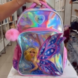 Mochila Barbie Is41421bb Desenho Do Tecido Lisa Cor Rosa