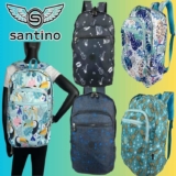 Mochila Juvenil Casual, Escolar, Passeio, Viagem Tulsa Poliéster Santino SAM115U