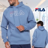 Moletom Fila Letter Outline c/ Capuz Masculino
