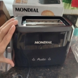 MONDIAL Tostador de Pães Pratic, Preto/Prata, 700W, 220V – T-18