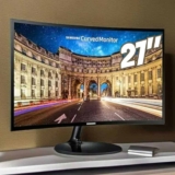 Monitor Curvo Samsung 27 Fhd, Hdmi, Vga, Freesync, Cf390