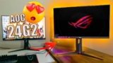 Monitor Gamer 23.8″ AOC Hero, 144Hz, 1Ms – 24G2/BK