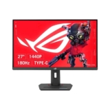 Monitor Gamer ASUS ROG Strix 27″, QHD, 180Hz, 1ms, IPS, DisplayPort, HDMI e USB-C, G-Sync e FreeSync, HDR, Altura Ajustável – XG27ACS