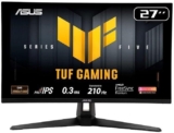 Monitor Gamer ASUS TUF 27″, QHD, 210Hz, 0.3ms, IPS, G-Sync Comp, FreeSync Premium, Ajuste de ângulo, Som Integrado – VG27AQ5A