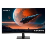 Monitor Gamer Curvo Husky Boreal 31.5″, FHD, 260Hz, 1ms, Adaptive Sync, VA, DisplayPort e HDMI, HDR – HMG00732PT