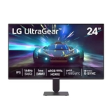 Monitor Gamer LG UltraGear 24″, Full HD, 144Hz, 1ms, IPS, G-Sync, FreeSync, HDR10, Preto – 24G411A-B