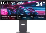 Monitor Gamer LG UltraGear Curvo 34G600A-B 34″ QuadHD 2K, UltraWide 1800R, 160Hz, 1ms (MBR), AMD FreeSync Premium, HDR10, MaxxAudio