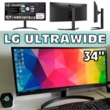 Monitor gamer LG UltraWide 34WP550 LCD 34″ preto 100V/240V