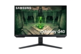 Monitor Gamer Samsung Odyssey G40 27″ FHD, Tela Plana, 240Hz, 1ms, HDMI, FreeSync Premium, G-Sync