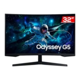 Monitor Gamer Samsung Odyssey G5 32”, QHD, 165Hz, 1ms, Freesync, HDMI, DP
