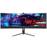 Monitor Gamer SuperFrame Enterprise, 44,5 Pol, Curvo, UltraWide, Double Quad HD, VA, HDR, FreeSync, 120Hz, Com Webcam, SF45E3RC