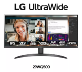 Monitor LG com tela de 29″ 100Hz 127/220V e resolução Full HD 29WQ500-B