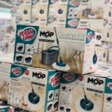 Mop Flash Limp Mop giratório fit com balde centrífuga Cinza-escuro