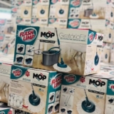 Mop Flash Limp Mop giratório fit com balde centrífuga Cinza-escuro