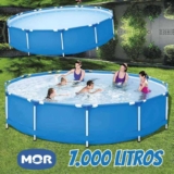 Mor Piscina Circular 7.000 Litros Cor Azul